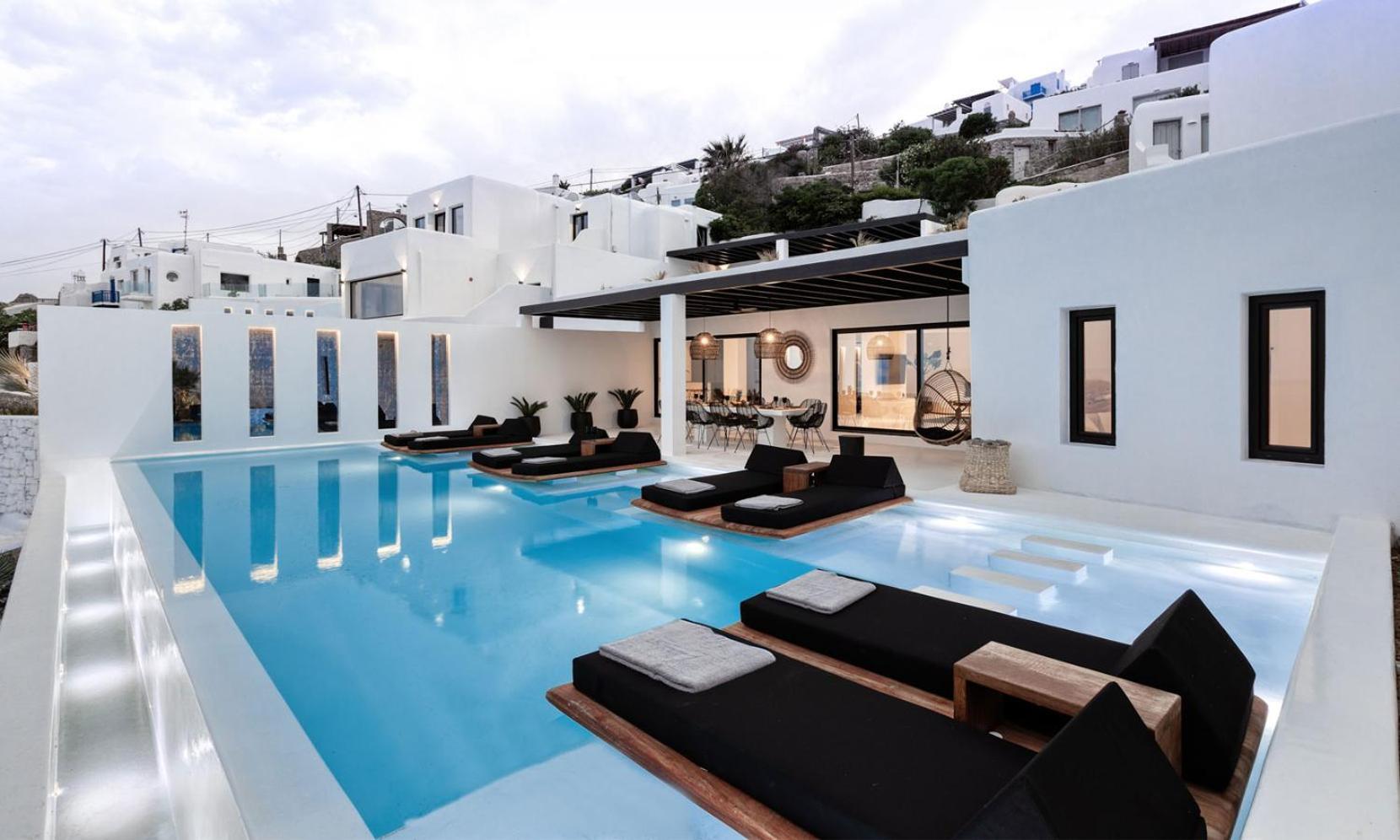 Psarou Black Villa 2 Экстерьер фото