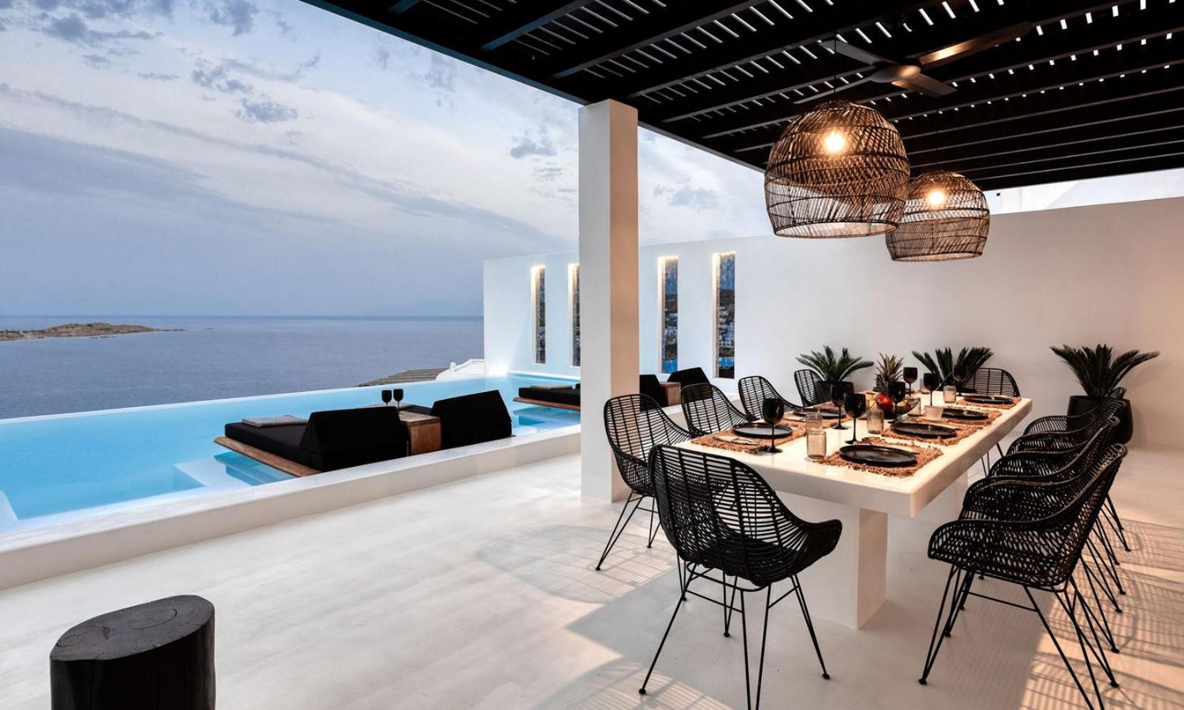 Psarou Black Villa 2 Экстерьер фото